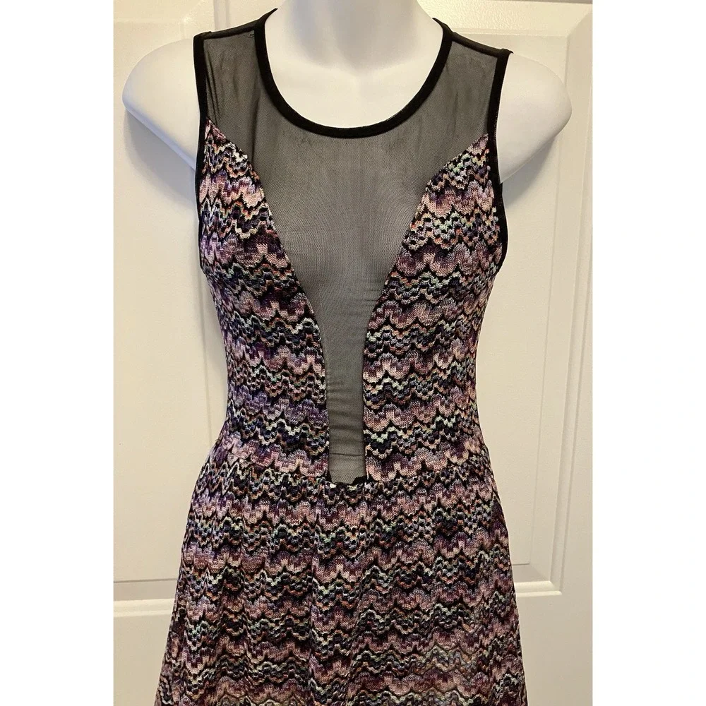 Women's For Love And Lemons Skater Mini Dress Sz XS Black Coquette Sheer Sexy - Picture 2 of 6